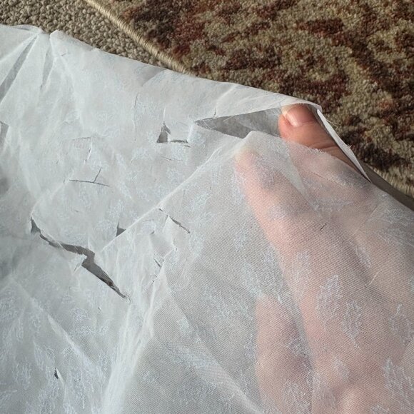 Vintage 1950s Pale Blue Chiffon Prom Dress 💙 Rockabilly Cupcake Party S - Picture 12 of 16